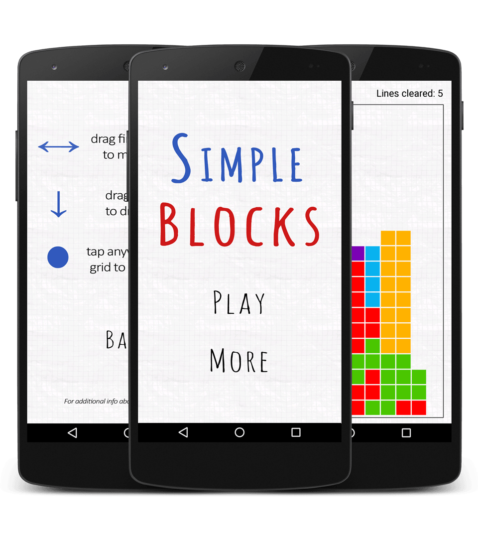Simple Blocks Screens